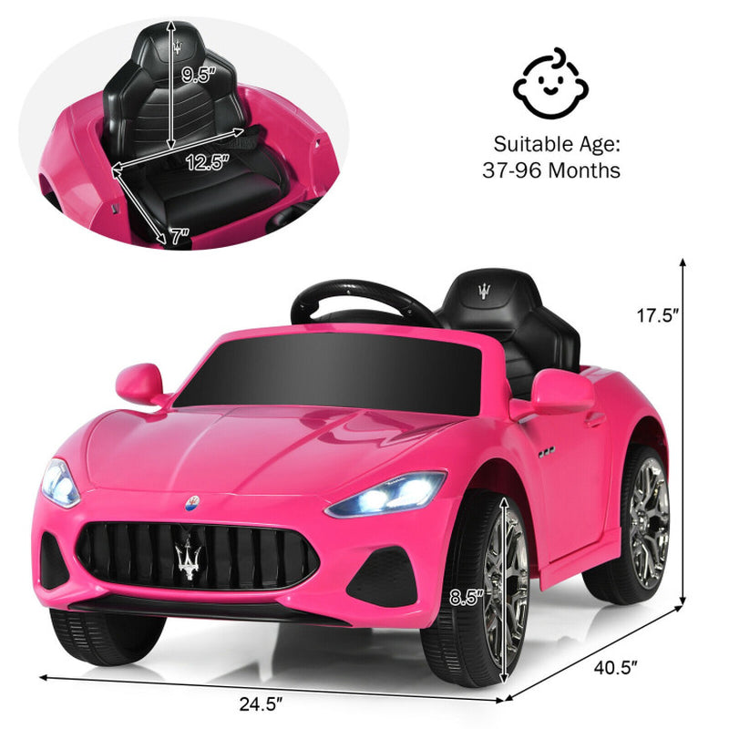 12V Kids Ride-On Car with Remote Control and Lights