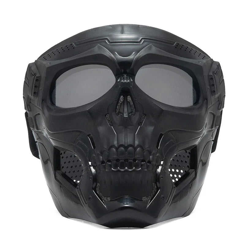 Skull Horror Helmet Mask off Road Motorcycle Goggles Sports Riding Mask Open Motorcycle Helmet Cool Skull Mask with Goggles