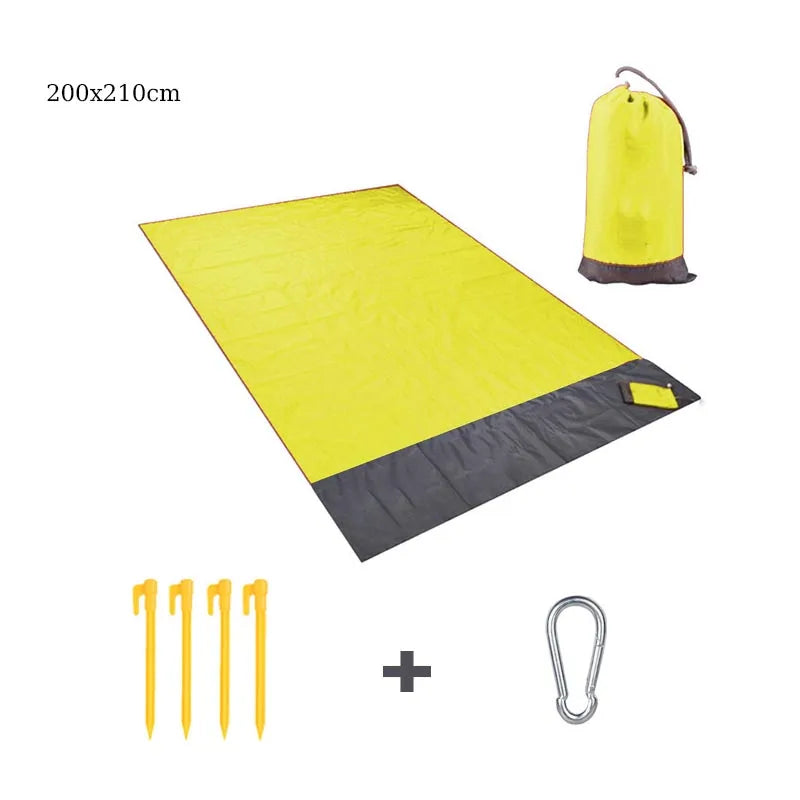 Beach Blanket Sandproof Waterproof Beach Mat Lightweight Picnic Blanket for Travel Hiking Sports