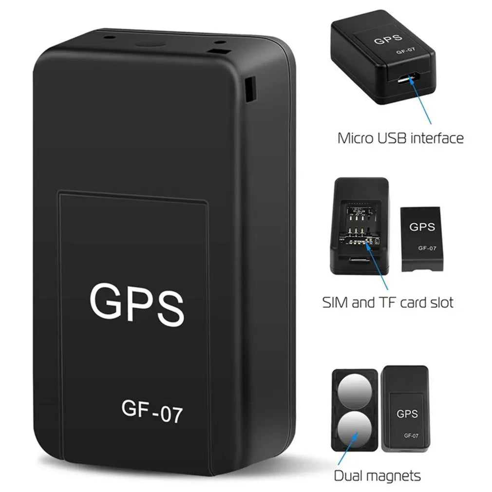 2 PCS GF07 Magnetic Mini Car Tracker GPS Real Time Tracking Locator Device Magnetic GPS Tracker Real-Time Vehicle Locator