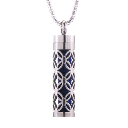 2023 New Aromatherapy Jewelry Necklaces Essential Oil Diffuser Necklace Stainless Steel Open Locket Aroma Scent Perfume Necklace