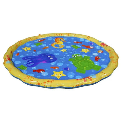 Sprinkler Splash Pad, 68Inch Water Splash Play Mat Toddler Water Toys Outdoor Fountain Play Mat for Boy Girl Kids Outdoor Party