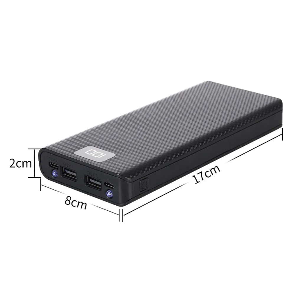 8X18650 Power Bank Battery Box Shell Case DIY Type-C Micro USB Mobile Phone Charger Box Case 5V for Charging Mobile Phones