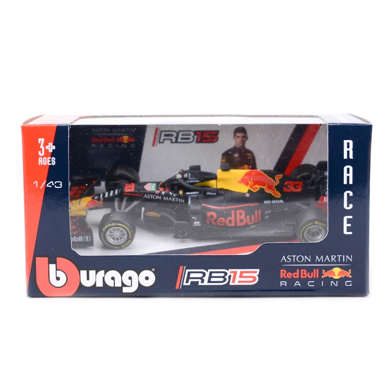 Bburago 1:43 2019 Red Bull RB15 #33 F1 Racing Formula Car Static Simulation Diecast Alloy Model Car