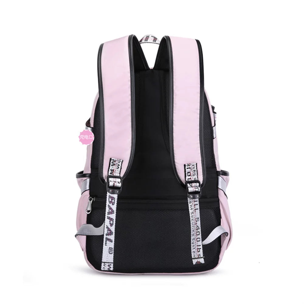 Women Teen Girls Fashion Backpack with USB Port College School Bags Girls Cute Bookbags Student Laptop Bag Pack, Back to School Backpacks