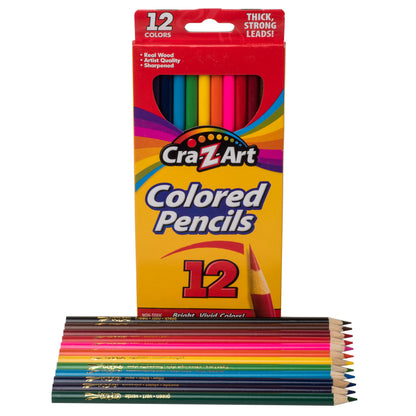 Colored Pencils, 12 Count, Beginner Child to Adult, Back to School Supplies