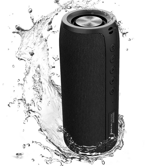 Waterproof Bluetooth Speaker, Portable Outdoor Wireless Speaker with Loud Stereo Sound, 30H Playtime,Black