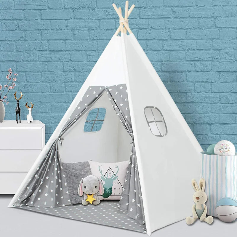 47'' W X 47'' D Indoor / Outdoor Triangular Play Tent