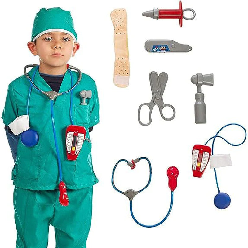 Enhance Pretend Play with Our IQ Toys Doctor and Nurse Role Play Dress up Costume Set for Kids