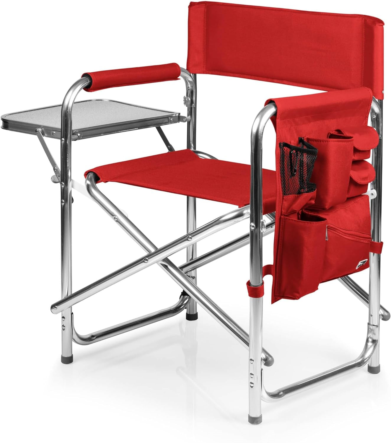 ONIVA - a  Brand - Sports Chair with Side Table, Beach Chair, Camp Chair for Adults, (Red)