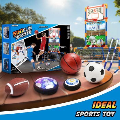 5-In-1 Hover Hockey Soccer Gifts for Boys 4-8, Sports Basketball Rugby Hockey Toys for 4 5 6 7 8 Years Old Boys