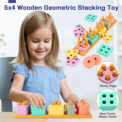 Baby Toys 6 to 12 Months, 6 in 1 Montessori Toys for Babies 6-12 Months, Sensory Toys for Toddlers 1-3, Montessori Toys