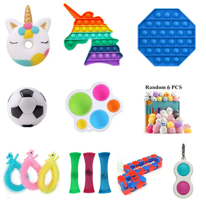 20/35Pcs Fidget Toy Set Cheap Sensory Fidget Toys Pack for Kids or Adults Decompression Toy Fidjets Toys