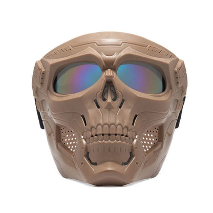 Skull Horror Helmet Mask off Road Motorcycle Goggles Sports Riding Mask Open Motorcycle Helmet Cool Skull Mask with Goggles