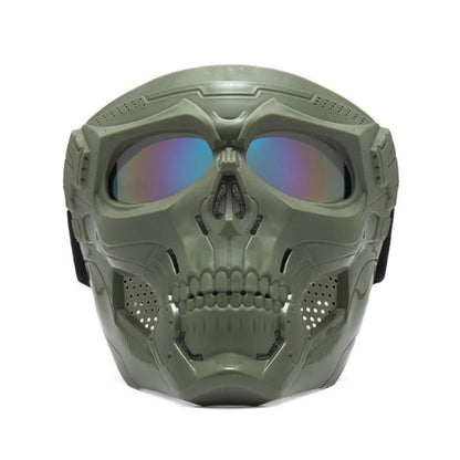 Skull Horror Helmet Mask off Road Motorcycle Goggles Sports Riding Mask Open Motorcycle Helmet Cool Skull Mask with Goggles