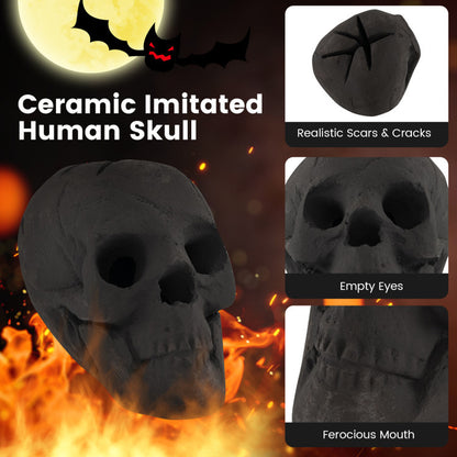 Halloween Fire Pit Skull Halloween Decoration