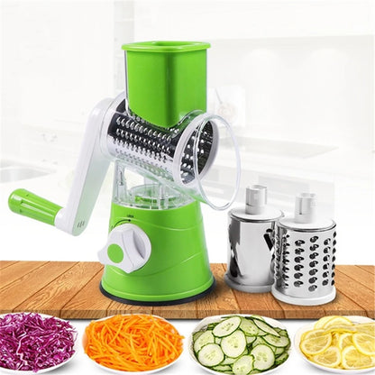 Food Processor Vegetable Chopper Kitchen Roller Gadgets Vegetable Cutter round Slicer Graters Potato Carrot Cheese Shredder