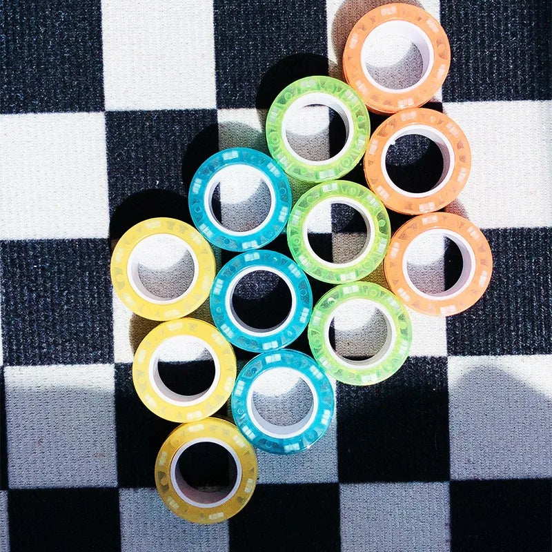 3Pcs Magnetic Rings Spinner Fidget Toy Set Finger Magnets Rings for Anxiety Relief Therapy Fidget Pack Gift for Adults Teens Kid