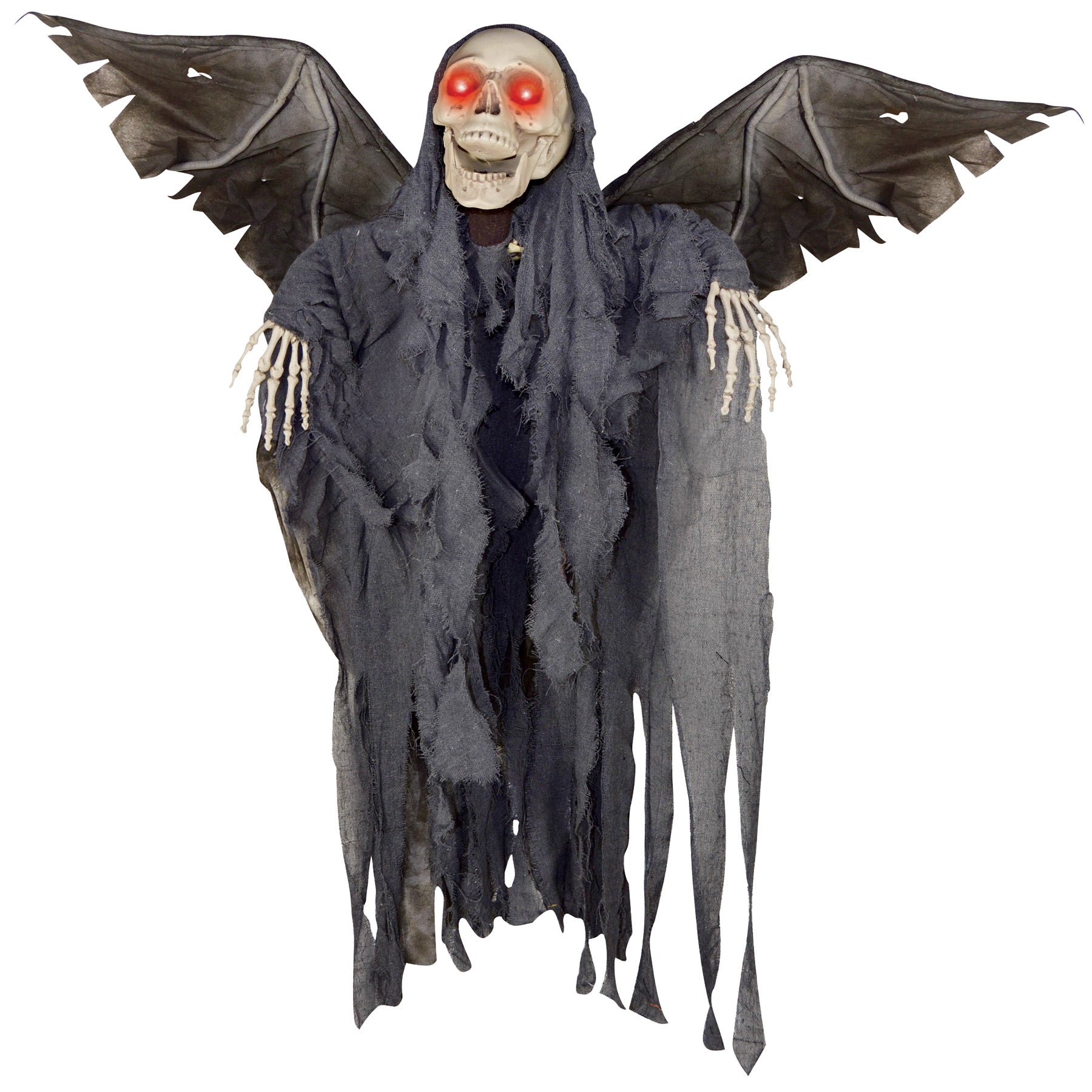 Winged Reaper Animated Light-Up Halloween Decoration - 50 in X 42 In