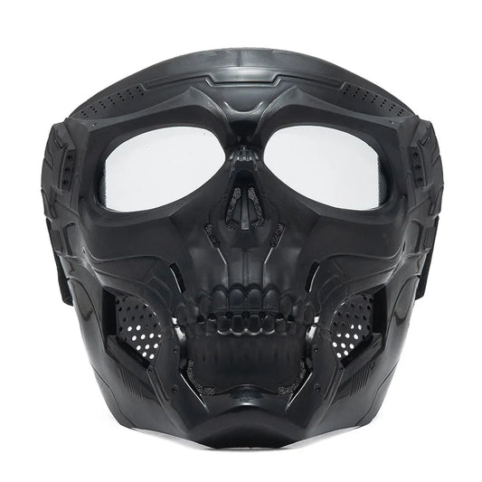 Skull Horror Helmet Mask off Road Motorcycle Goggles Sports Riding Mask Open Motorcycle Helmet Cool Skull Mask with Goggles