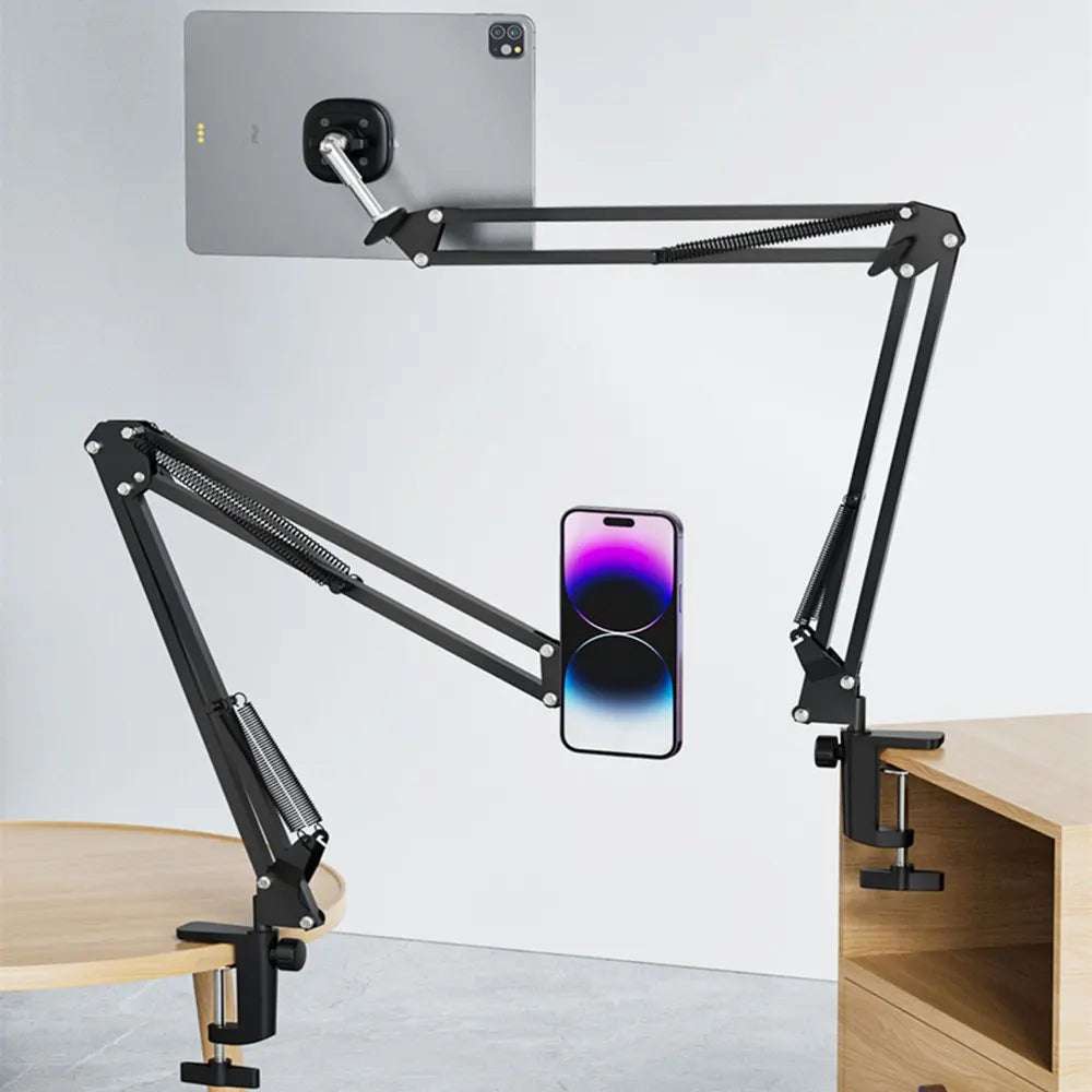 Metal Magic Arm Magnetic Phone Holder Tablet Stand Bed Desk Mount Support for Ipad Android Iphone Smartphone Holder