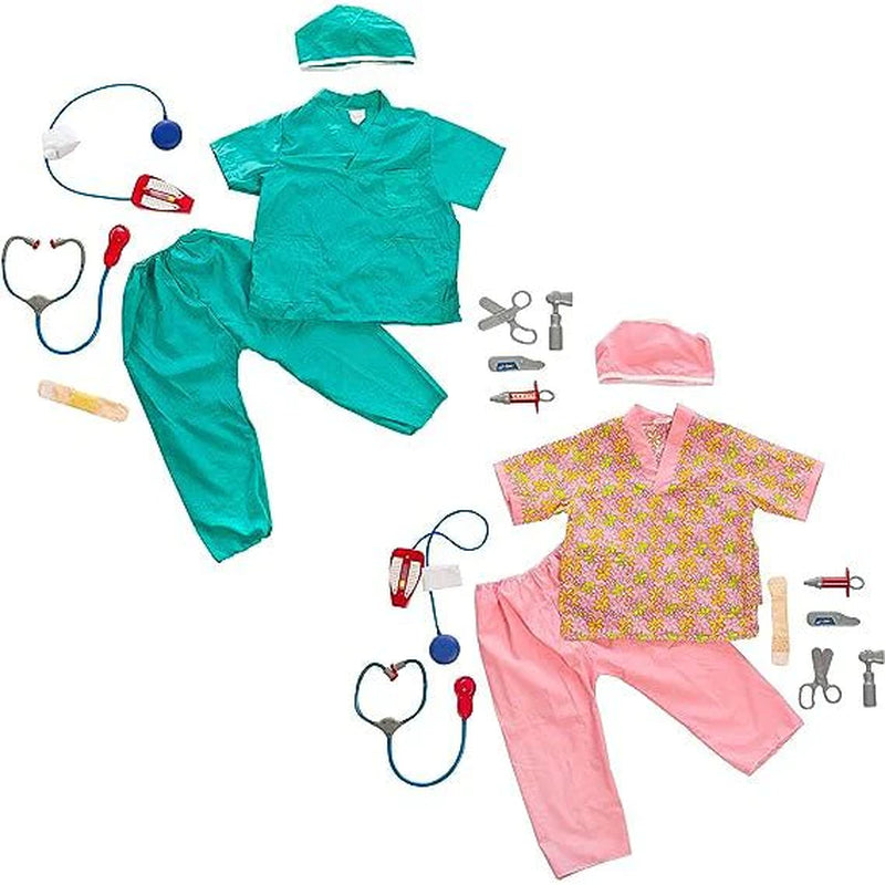 Enhance Pretend Play with Our IQ Toys Doctor and Nurse Role Play Dress up Costume Set for Kids