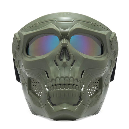 Skull Horror Helmet Mask off Road Motorcycle Goggles Sports Riding Mask Open Motorcycle Helmet Cool Skull Mask with Goggles